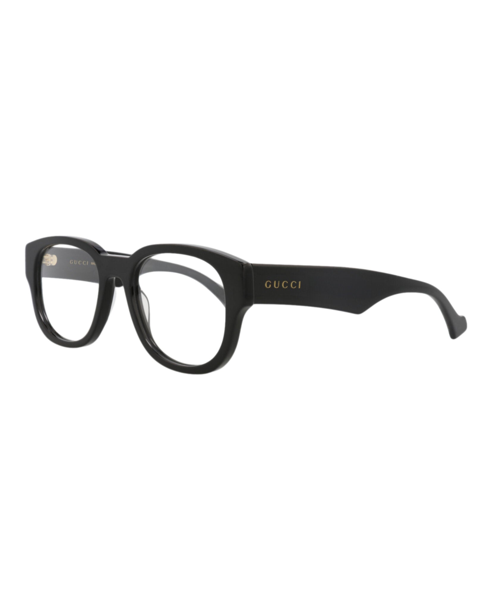Gucci Gucci Mens Round/Oval Black Black Transparent Fashion Designer Eyewear