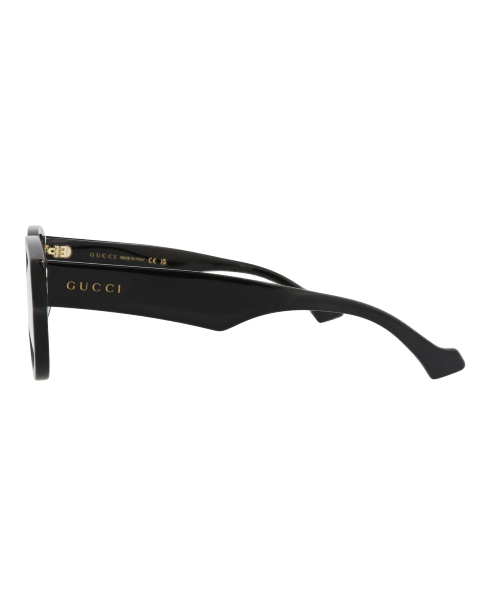 Gucci Gucci Mens Round/Oval Black Black Transparent Fashion Designer Eyewear