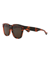 Gucci Mens Square/Rectangle Havana Havana Brown Fashion Designer Eyewear