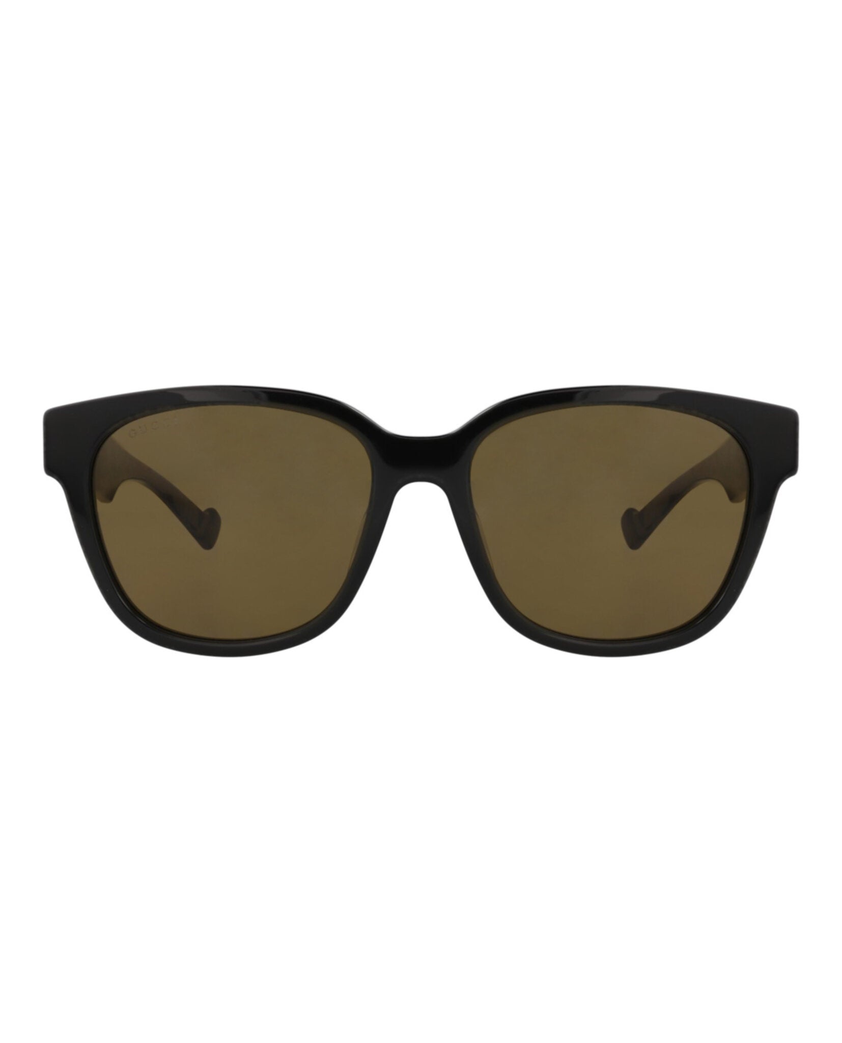 Gucci Gucci Mens Square/Rectangle Black Havana Brown Fashion Designer Eyewear
