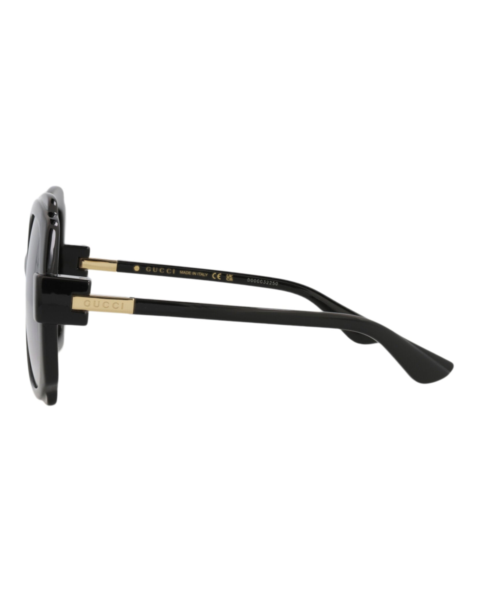 Gucci Gucci Womens Round/Oval Black Black Grey Fashion Designer Eyewear