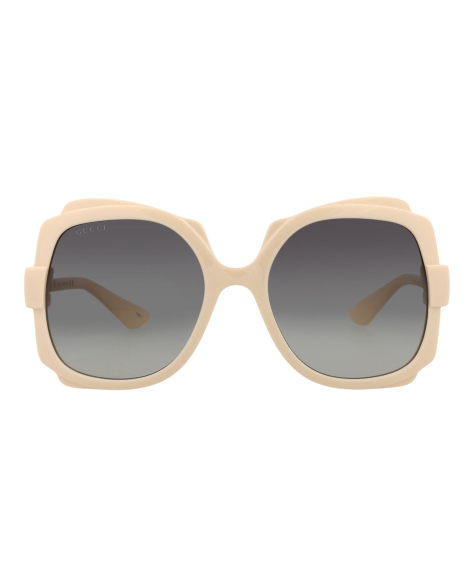 Gucci Gucci Womens Round/Oval Ivory Ivory Grey Fashion Designer Eyewear