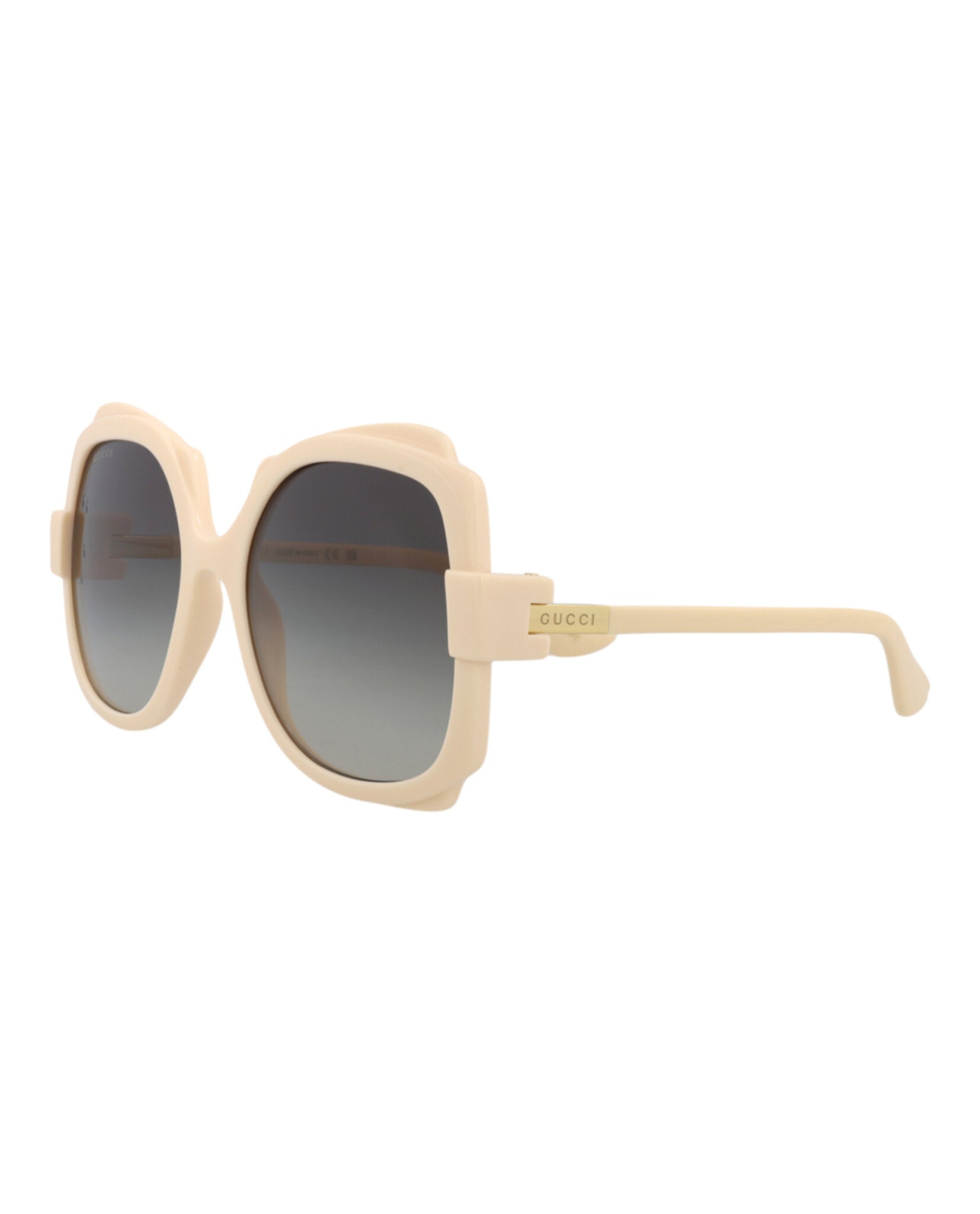 Gucci Gucci Womens Round/Oval Ivory Ivory Grey Fashion Designer Eyewear