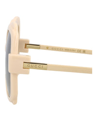 Gucci Gucci Womens Round/Oval Ivory Ivory Grey Fashion Designer Eyewear