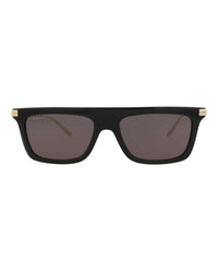 Gucci Mens Square/Rectangle Black Gold Grey Fashion Designer Eyewear