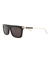 Gucci Mens Square/Rectangle Black Gold Grey Fashion Designer Eyewear