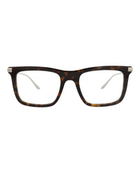 Gucci Gucci Mens Square/Rectangle Havana Silver Transparent Fashion Designer Eyewear