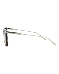 Gucci Gucci Mens Square/Rectangle Havana Silver Transparent Fashion Designer Eyewear