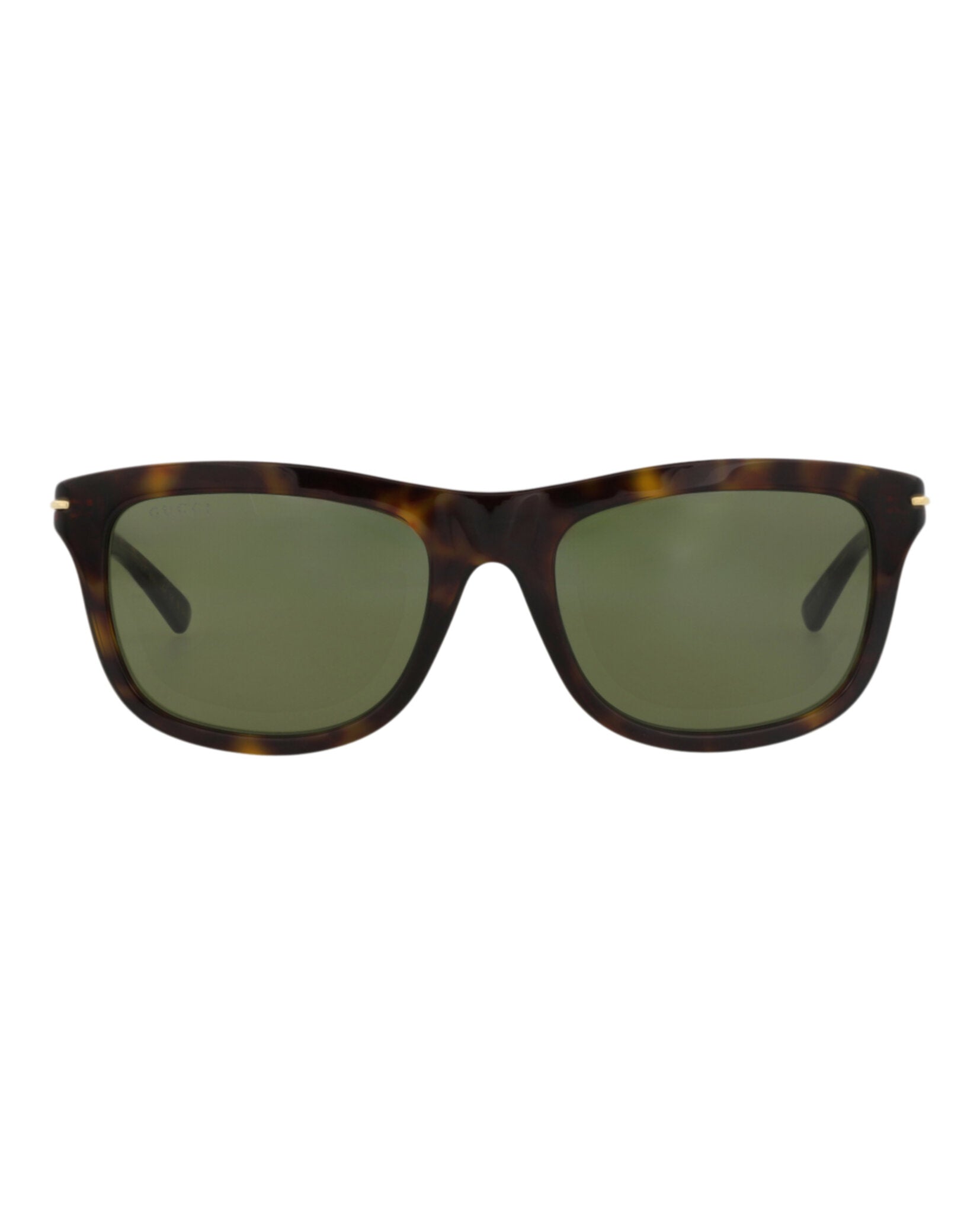 Gucci Gucci Mens Square/Rectangle Havana Havana Green Fashion Designer Eyewear