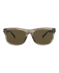 Gucci Mens Square/Rectangle Havana Havana Brown Fashion Designer Eyewear