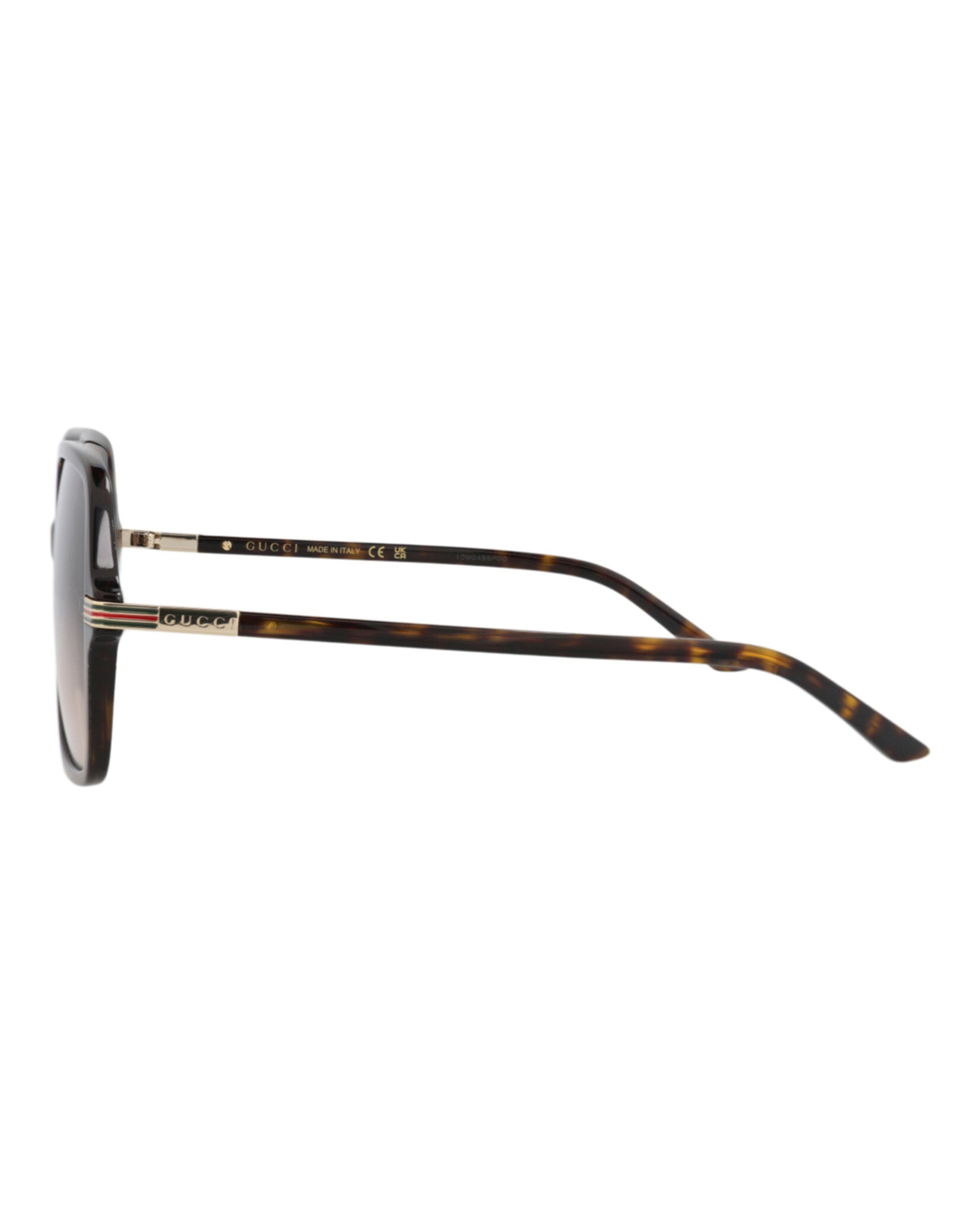 Gucci Womens Square/Rectangle Havana Havana Brown Fashion Designer Eyewear