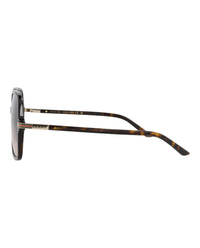 Gucci Womens Square/Rectangle Havana Havana Brown Fashion Designer Eyewear