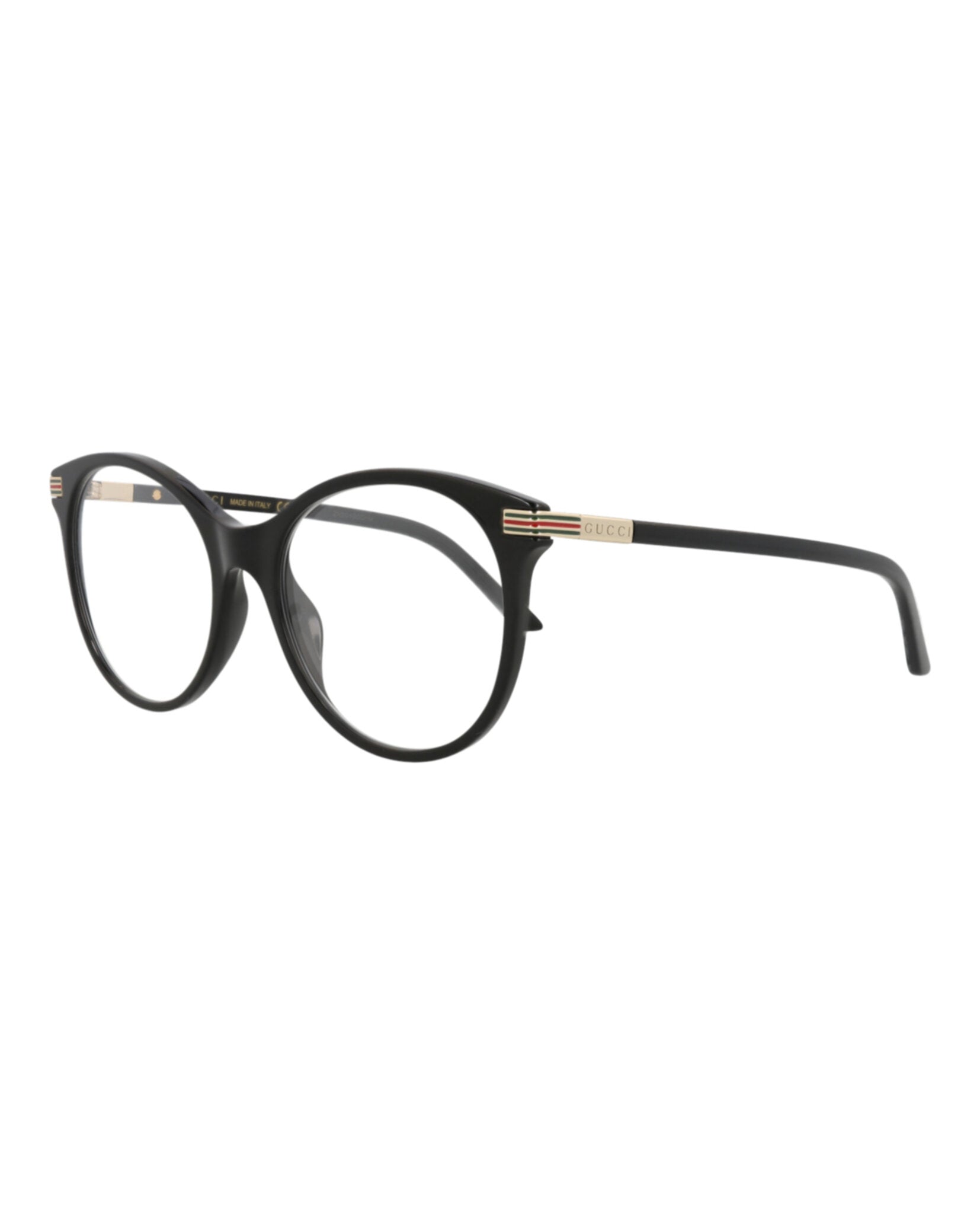 Gucci Gucci Womens Round/Oval Black Black Transparent Fashion Designer Eyewear