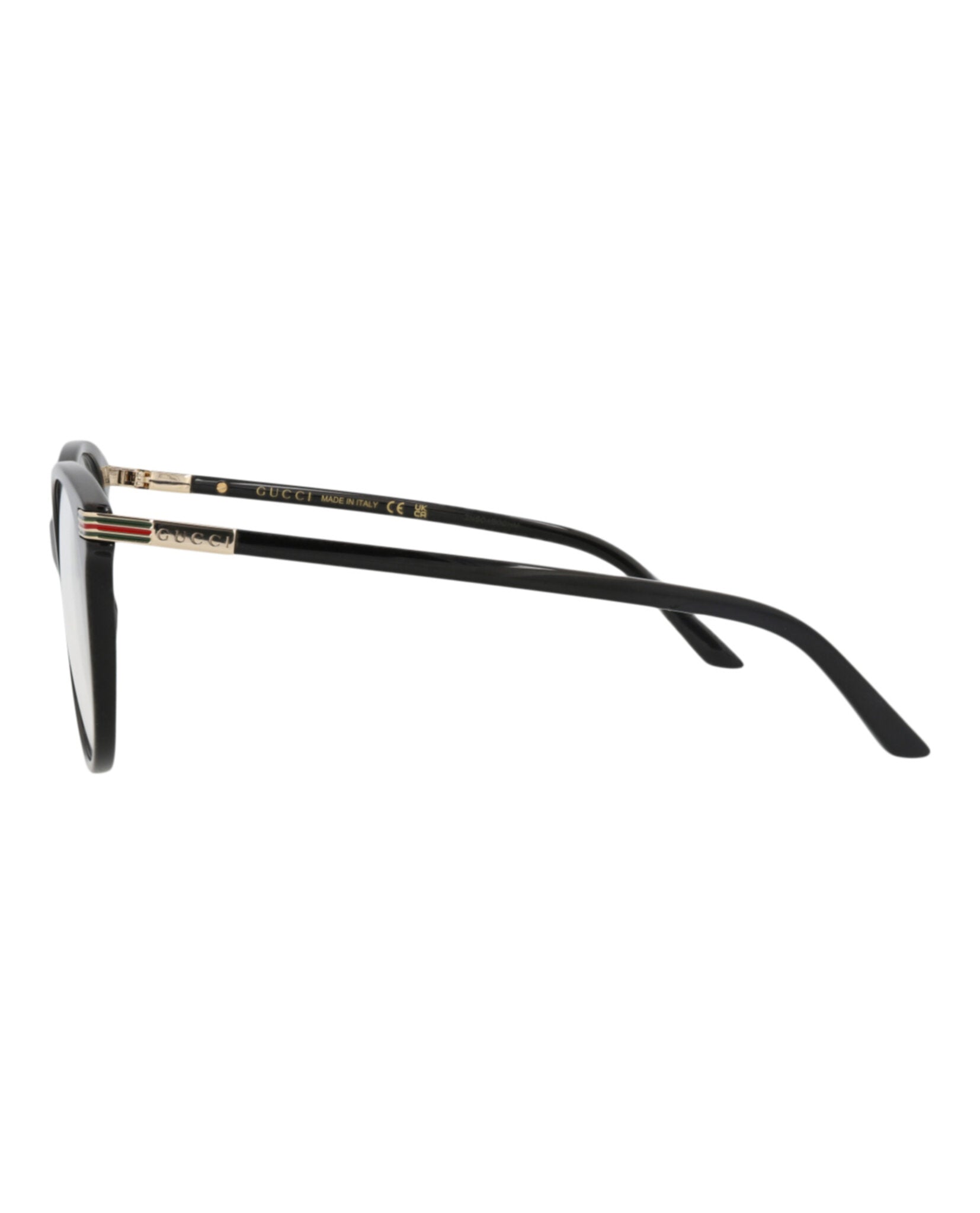 Gucci Gucci Womens Round/Oval Black Black Transparent Fashion Designer Eyewear
