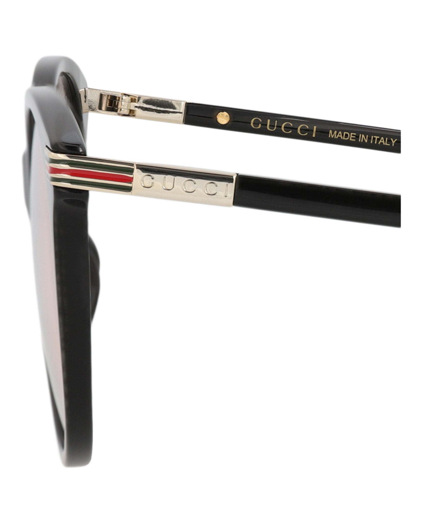 Gucci Gucci Womens Round/Oval Black Black Transparent Fashion Designer Eyewear