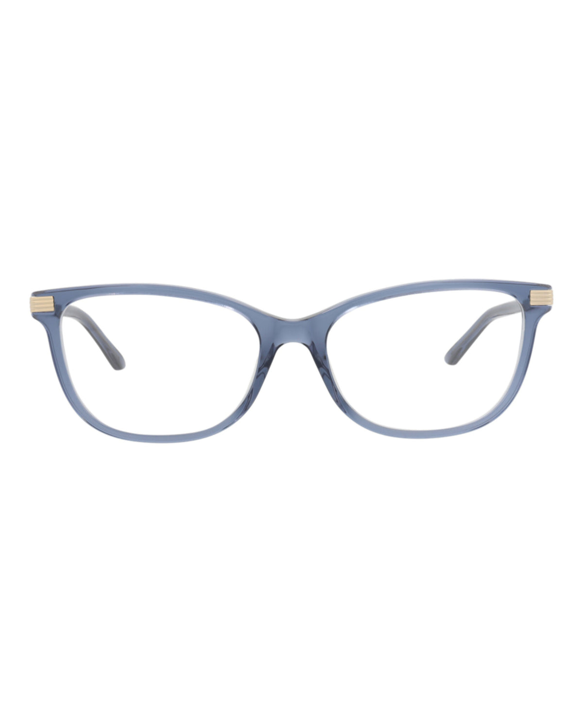 Gucci Womens Cat Eye Blue Blue Transparent Fashion Designer Eyewear