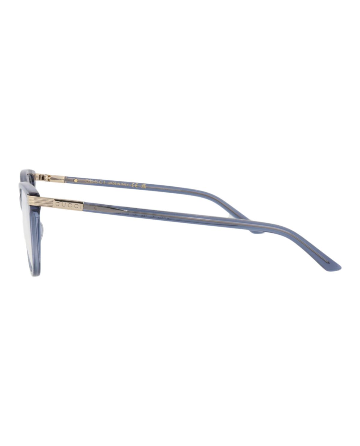 Gucci Womens Cat Eye Blue Blue Transparent Fashion Designer Eyewear