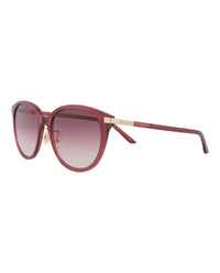 Gucci Womens Round/Oval Burgundy Burgundy Red Fashion Designer Eyewear