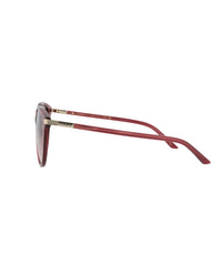 Gucci Womens Round/Oval Burgundy Burgundy Red Fashion Designer Eyewear