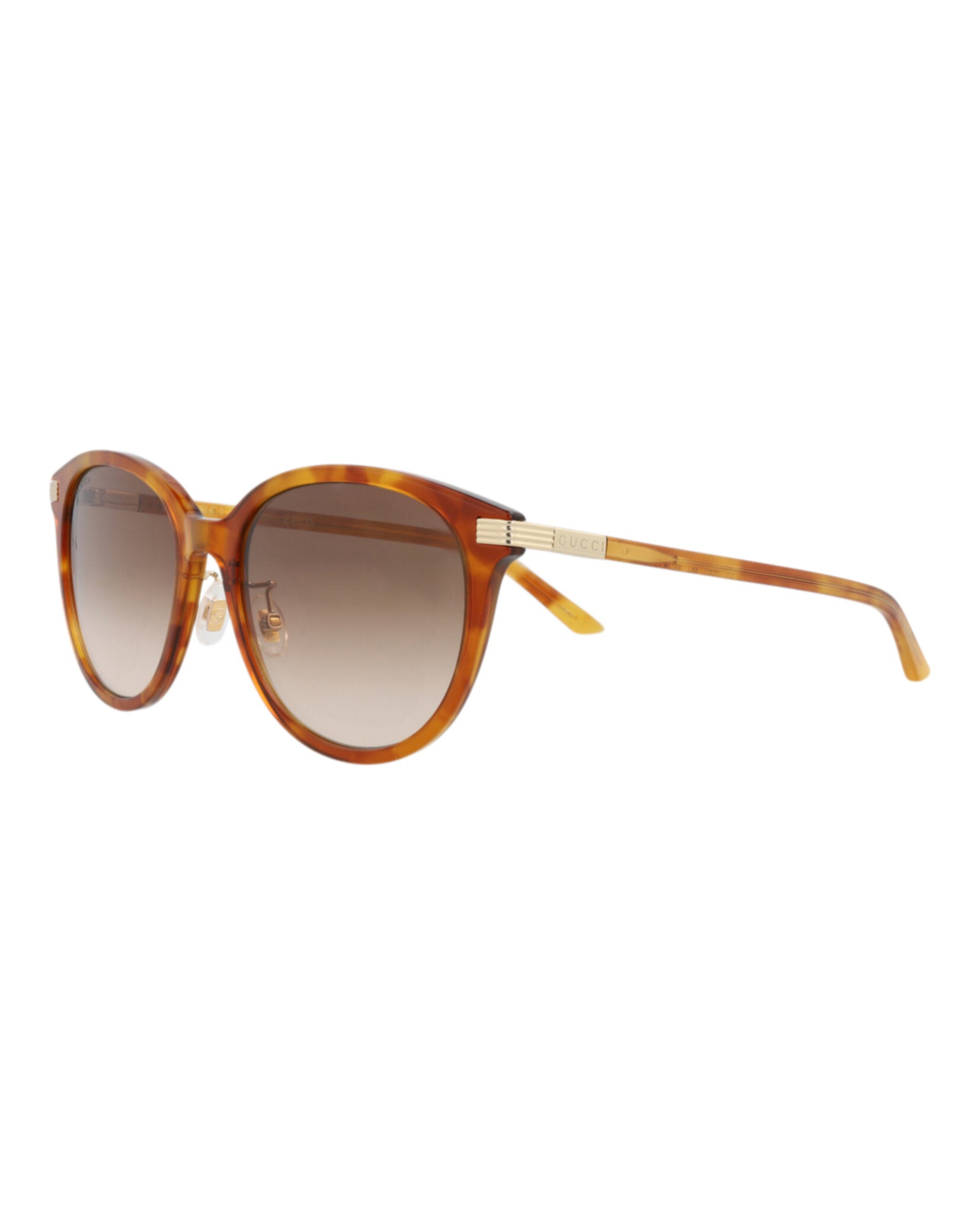 Gucci Womens Round/Oval Havana Havana Brown Fashion Designer Eyewear