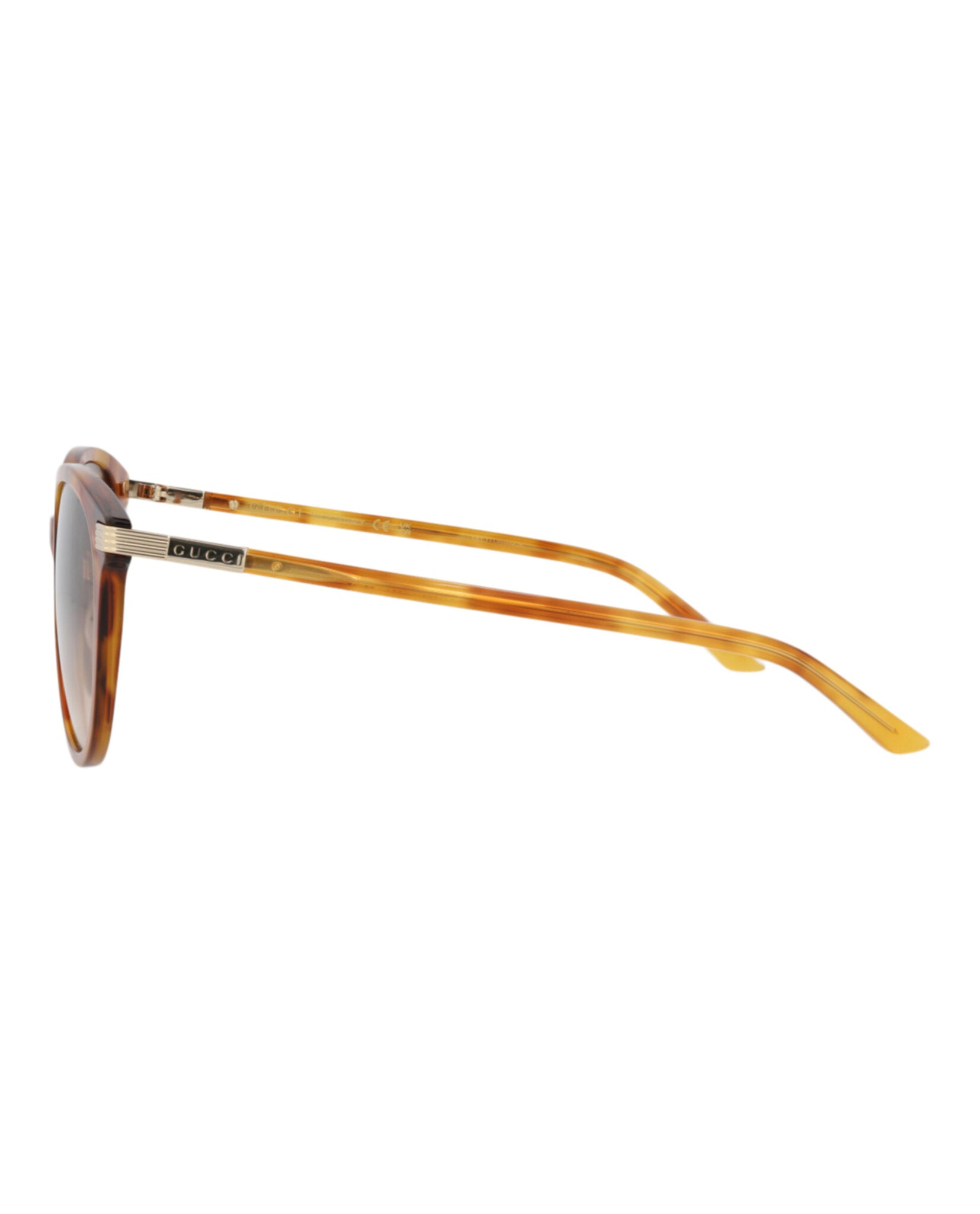 Gucci Womens Round/Oval Havana Havana Brown Fashion Designer Eyewear