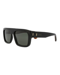 Gucci Mens Square/Rectangle Black Black Grey Fashion Designer Eyewear