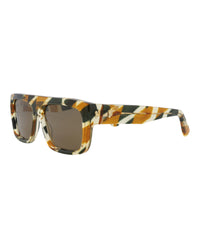 Gucci Gucci Mens Square/Rectangle Havana Havana Brown Fashion Designer Eyewear