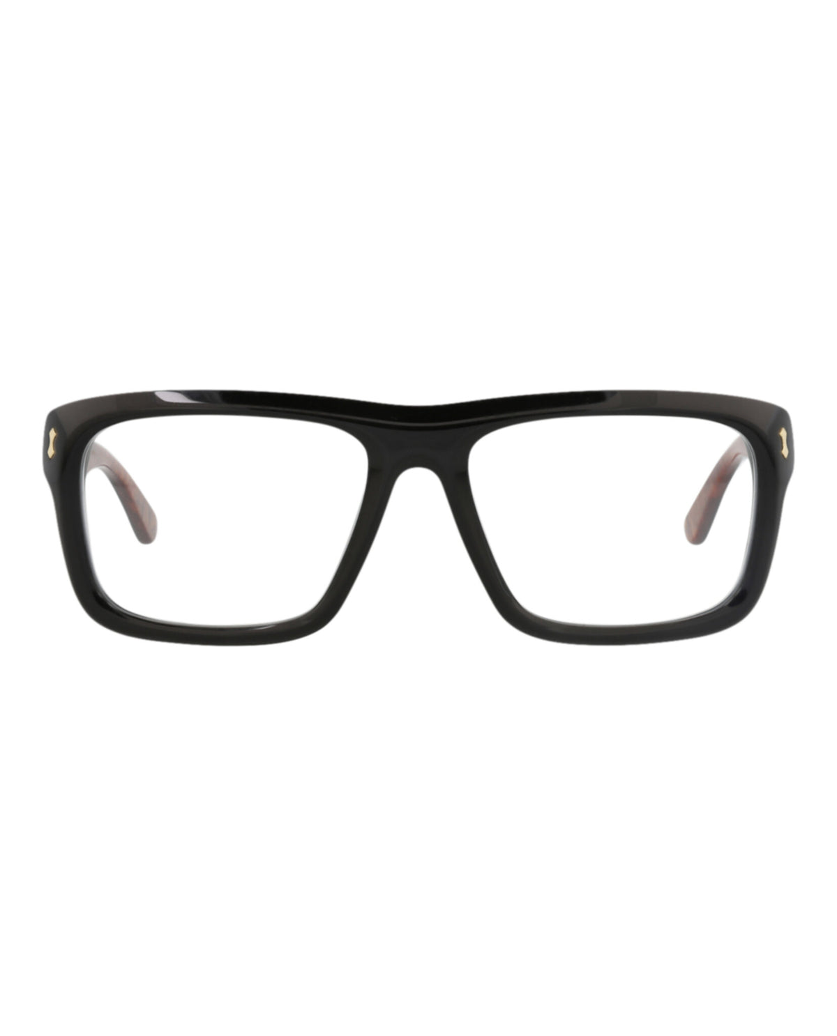 Gucci Mens Square/Rectangle Black Black Transparent Fashion Designer Eyewear