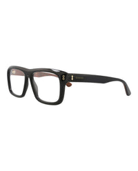 Gucci Mens Square/Rectangle Black Black Transparent Fashion Designer Eyewear
