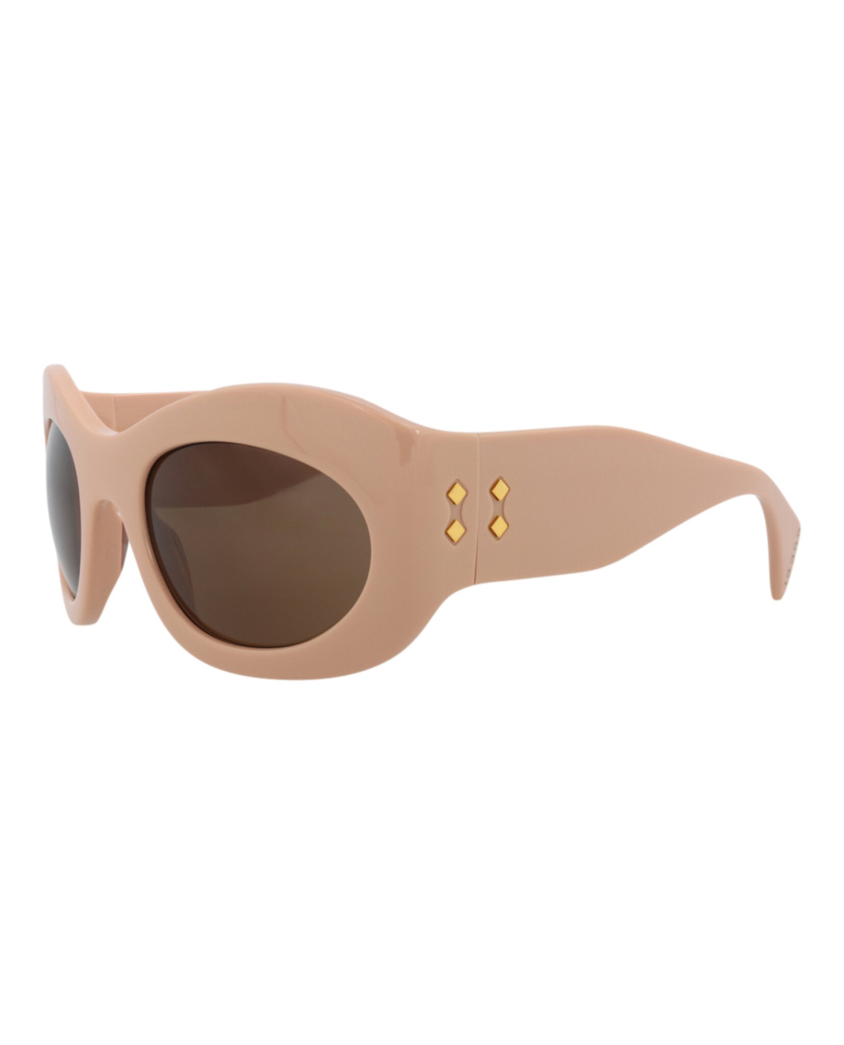 Gucci Unisex Shield/Wrap Pink Pink Brown Fashion Designer Eyewear