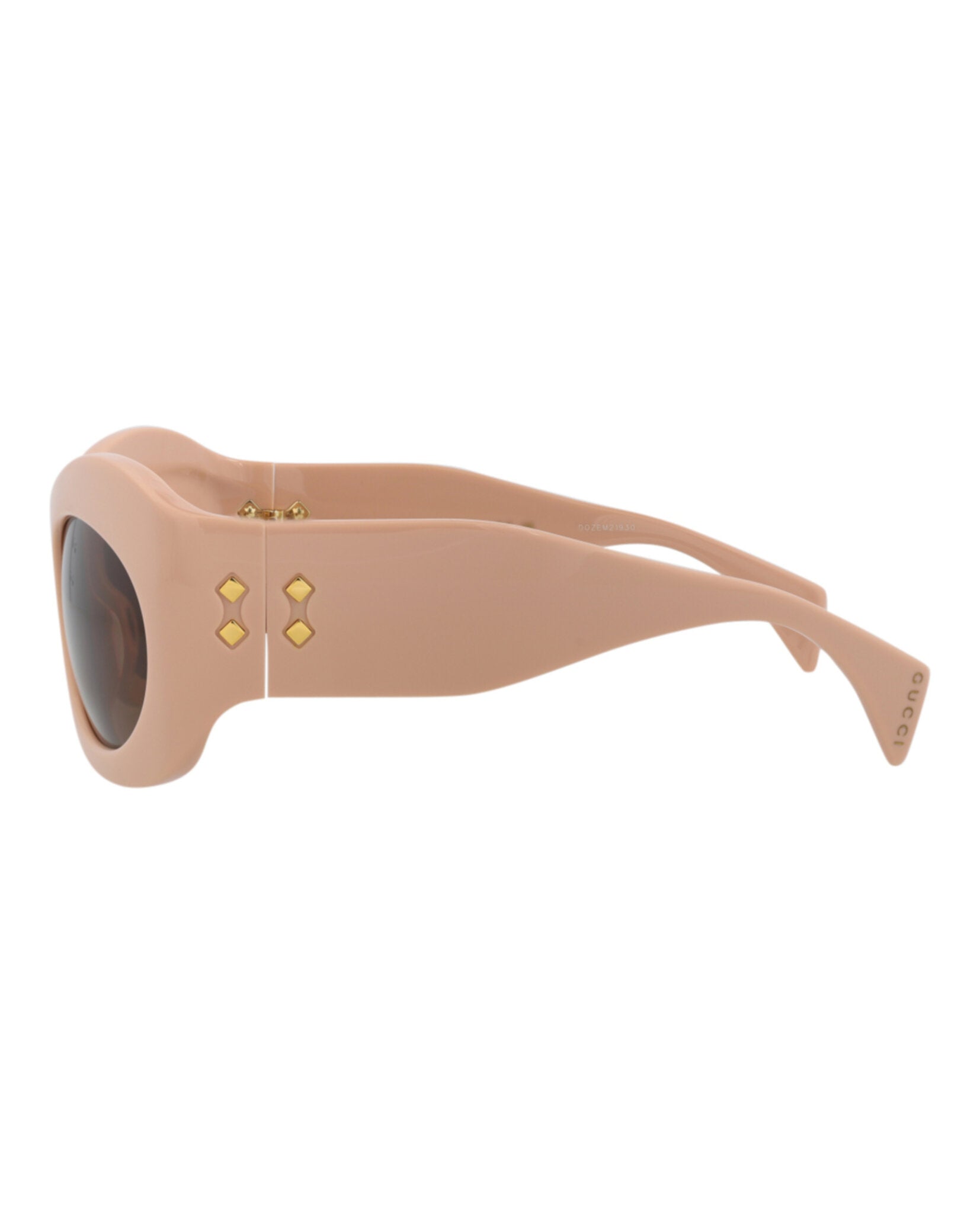 Gucci Unisex Shield/Wrap Pink Pink Brown Fashion Designer Eyewear