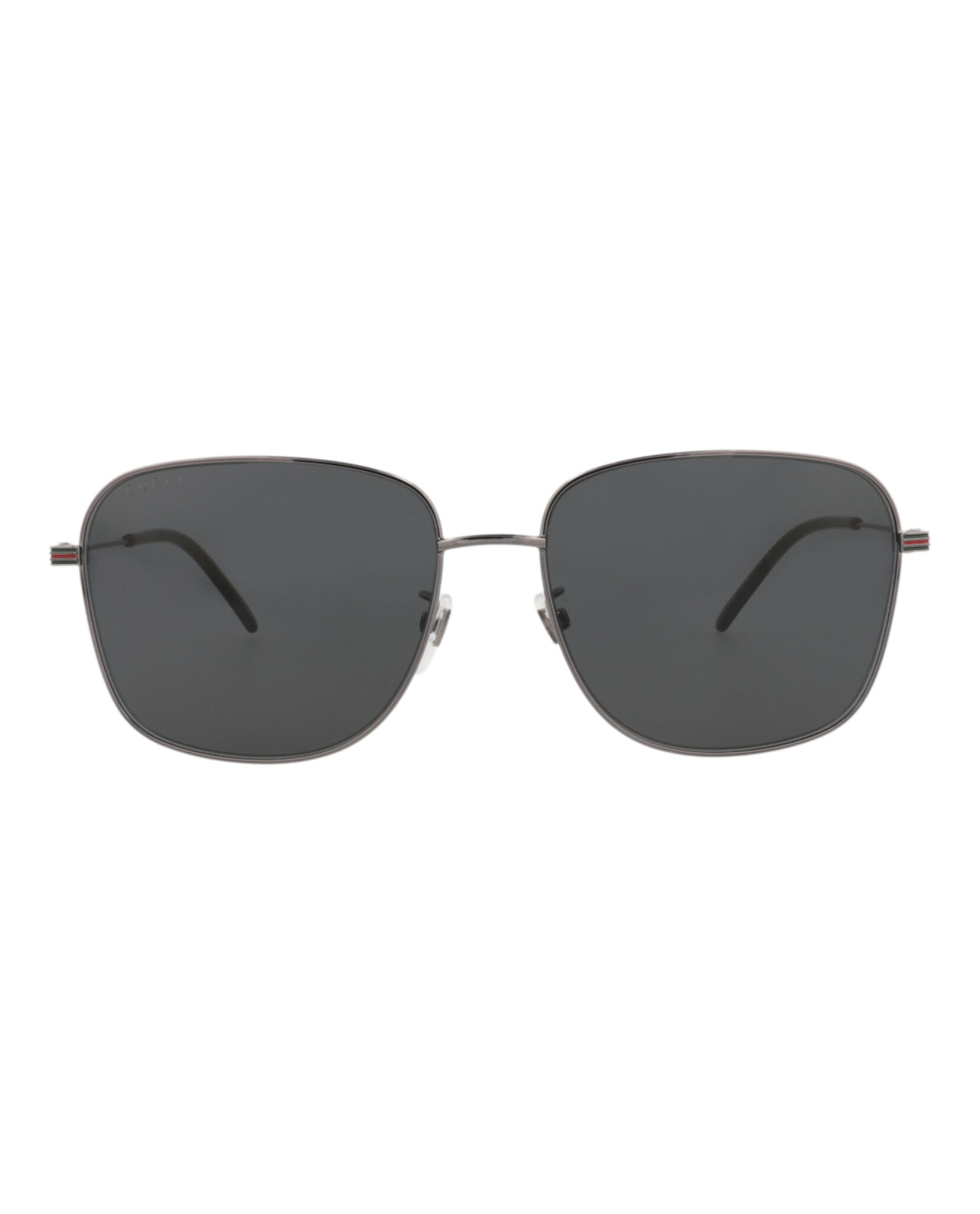 Gucci Gucci Mens Square/Rectangle Ruthenium Ruthenium Grey Fashion Designer Eyewear