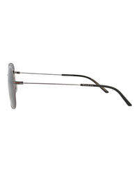 Gucci Gucci Mens Square/Rectangle Ruthenium Ruthenium Grey Fashion Designer Eyewear