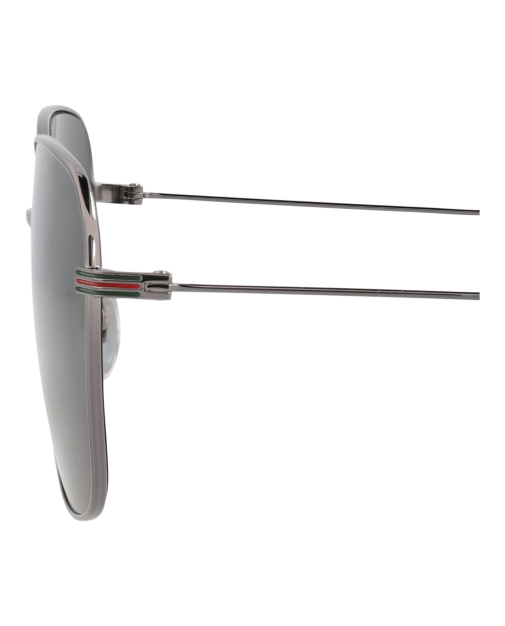 Gucci Gucci Mens Square/Rectangle Ruthenium Ruthenium Grey Fashion Designer Eyewear