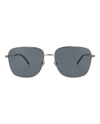 Gucci Gucci Mens Square/Rectangle Silver Silver Blue Fashion Designer Eyewear