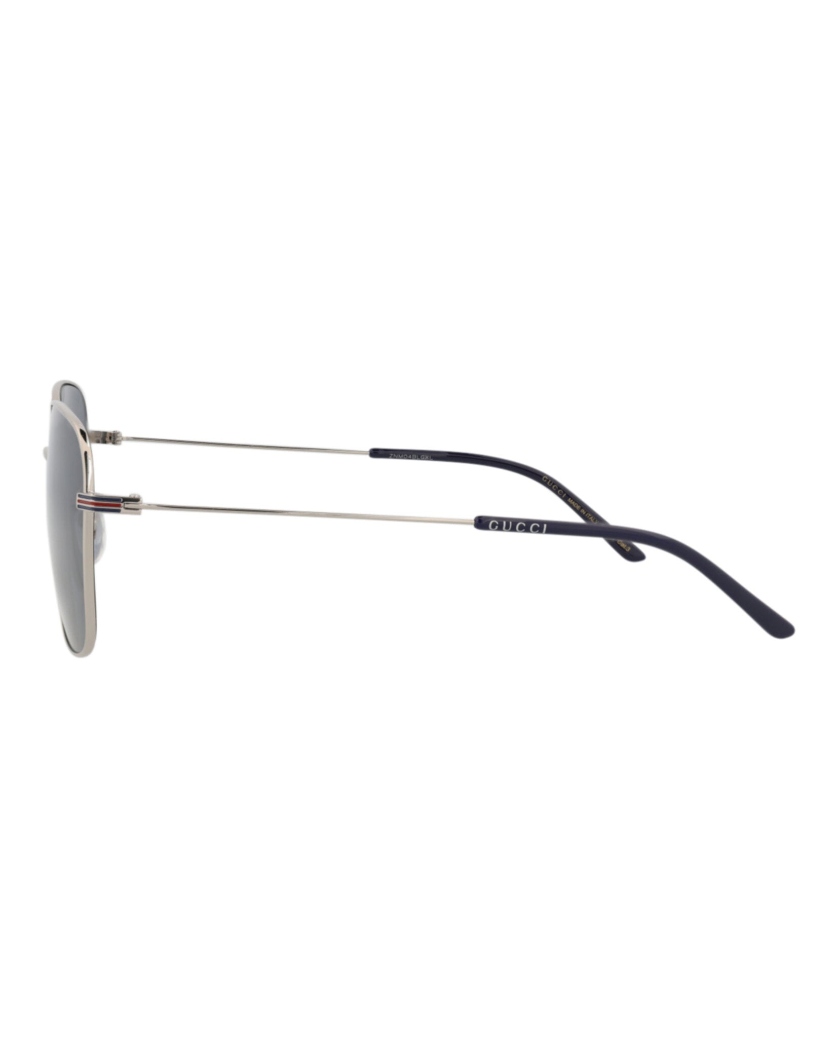 Gucci Gucci Mens Square/Rectangle Silver Silver Blue Fashion Designer Eyewear