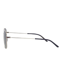Gucci Gucci Mens Square/Rectangle Silver Silver Blue Fashion Designer Eyewear