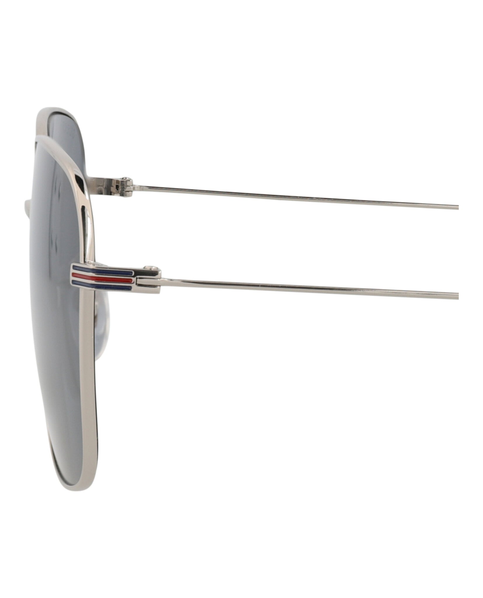 Gucci Gucci Mens Square/Rectangle Silver Silver Blue Fashion Designer Eyewear