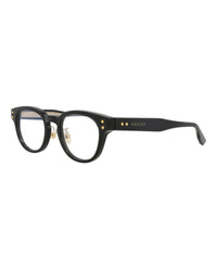 Gucci Gucci Mens Round/Oval Black Black Transparent Fashion Designer Eyewear