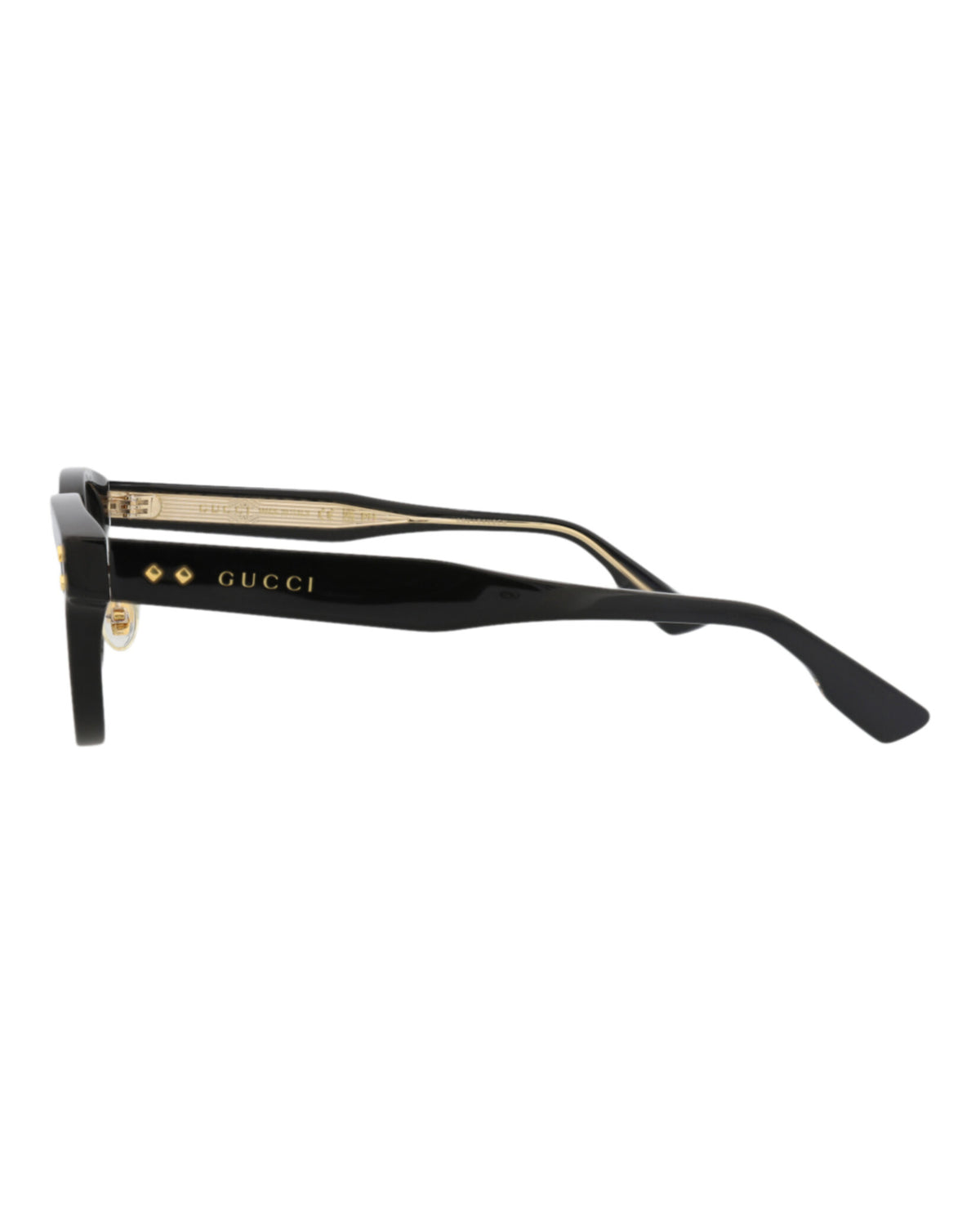 Gucci Gucci Mens Round/Oval Black Black Transparent Fashion Designer Eyewear