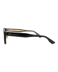 Gucci Gucci Mens Round/Oval Black Black Transparent Fashion Designer Eyewear