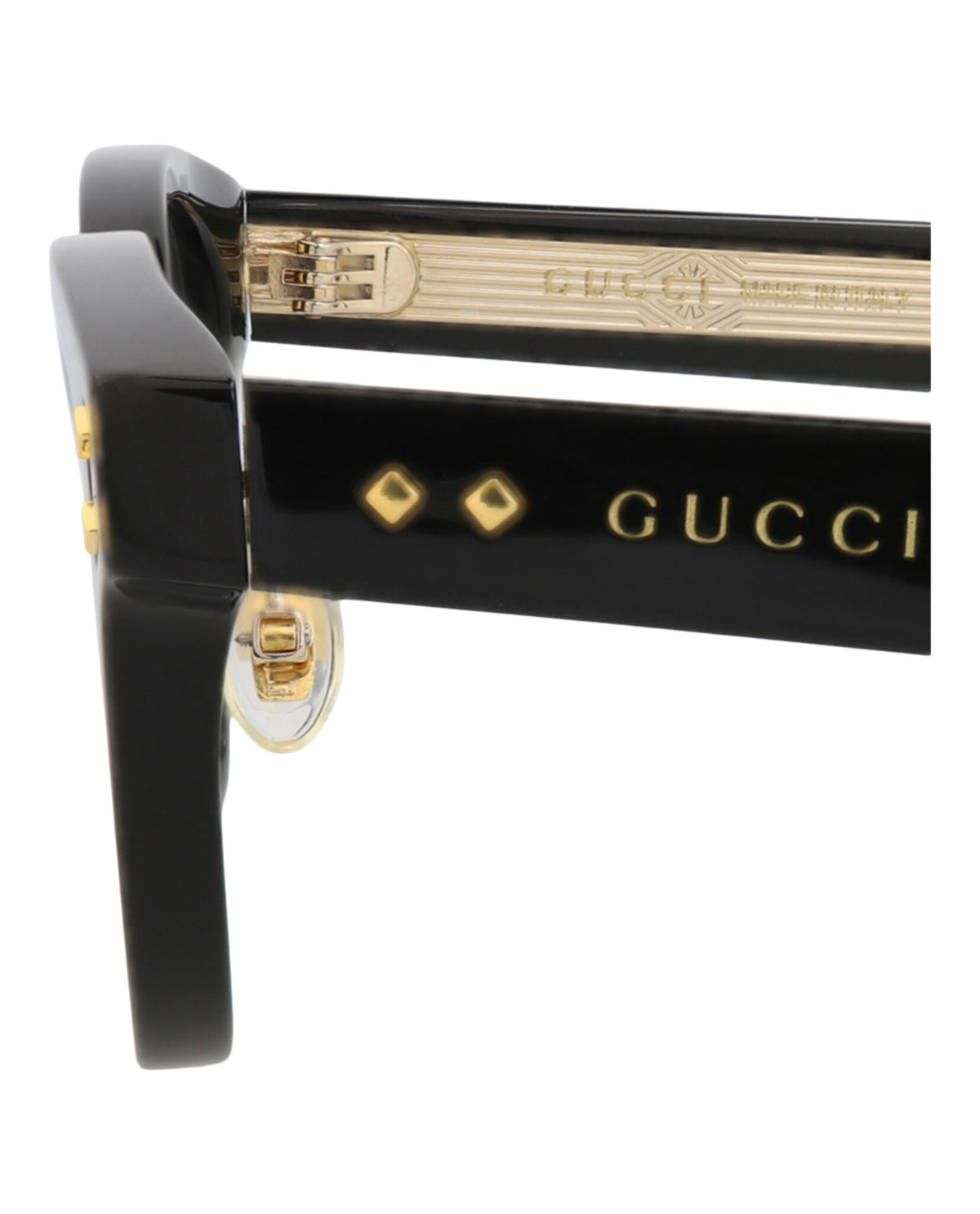 Gucci Gucci Mens Round/Oval Black Black Transparent Fashion Designer Eyewear