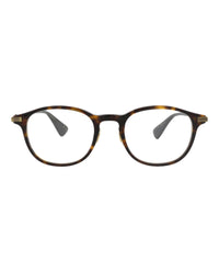 Gucci Mens Round/Oval Havana Gold Transparent Fashion Designer Eyewear