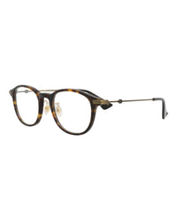 Gucci Mens Round/Oval Havana Gold Transparent Fashion Designer Eyewear