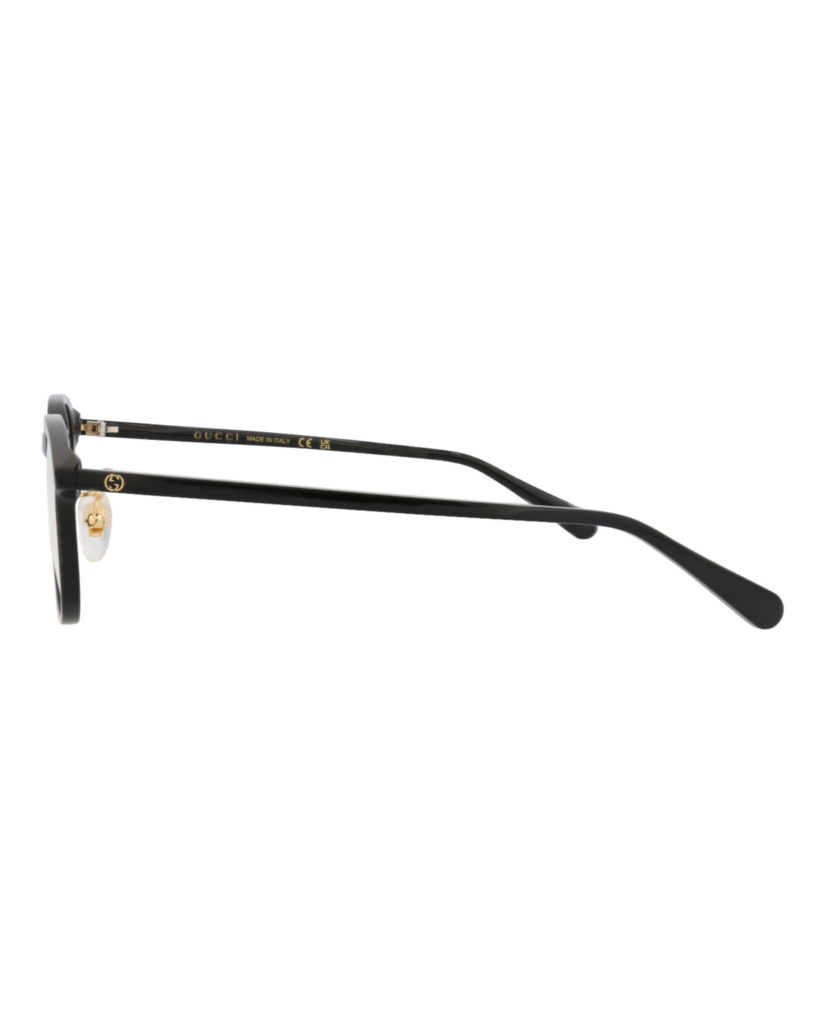 Gucci Gucci Womens Round/Oval Black Black Transparent Fashion Designer Eyewear