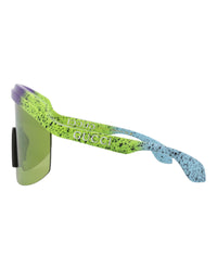 Gucci Gucci Womens Shield/Wrap Green Green Green Fashion Designer Eyewear