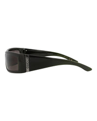 Gucci Gucci Mens Shield/Wrap Green Green Grey Fashion Designer Eyewear