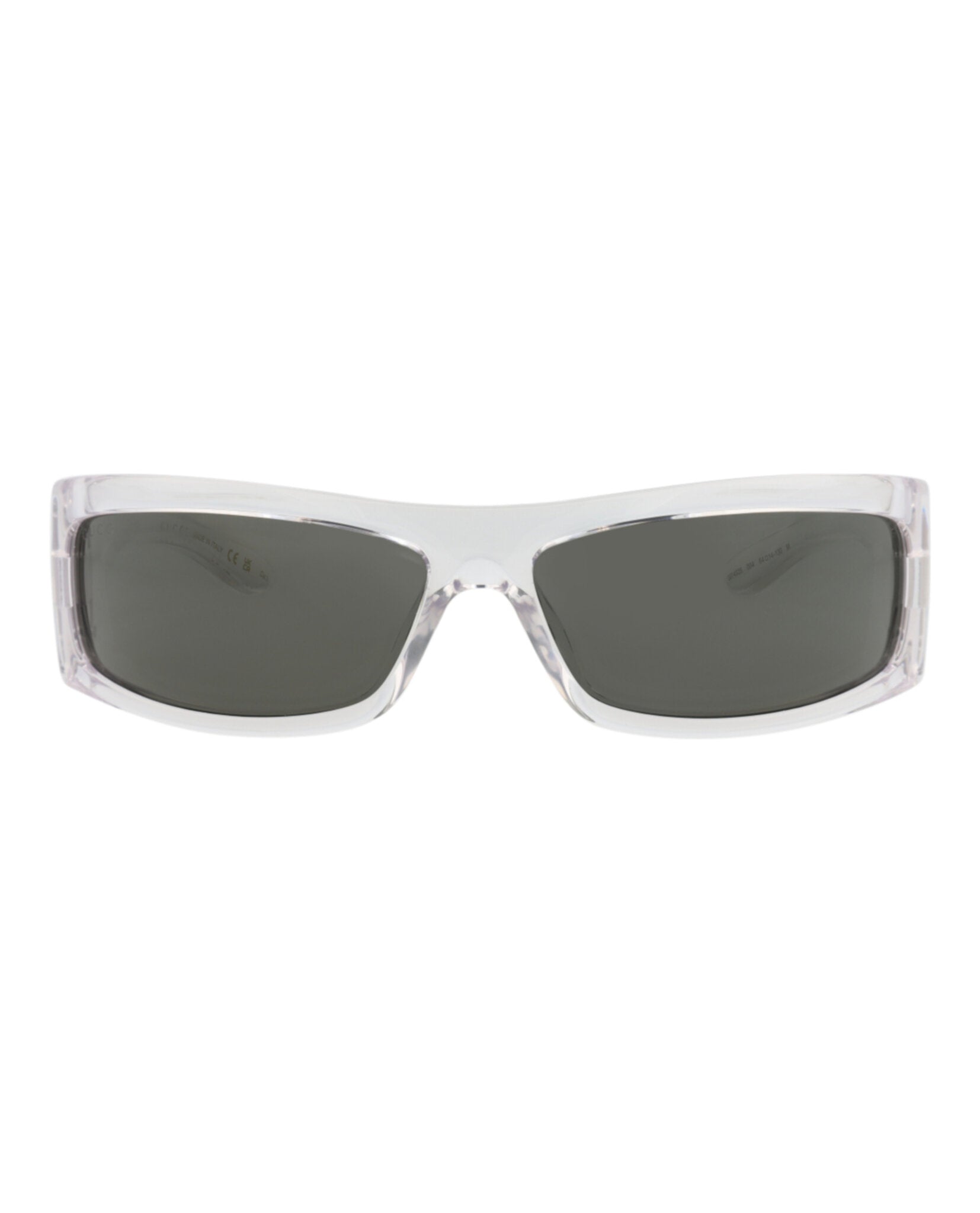 Gucci Mens Shield/Wrap Crystal Crystal Grey Fashion Designer Eyewear