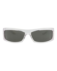 Gucci Mens Shield/Wrap Crystal Crystal Grey Fashion Designer Eyewear