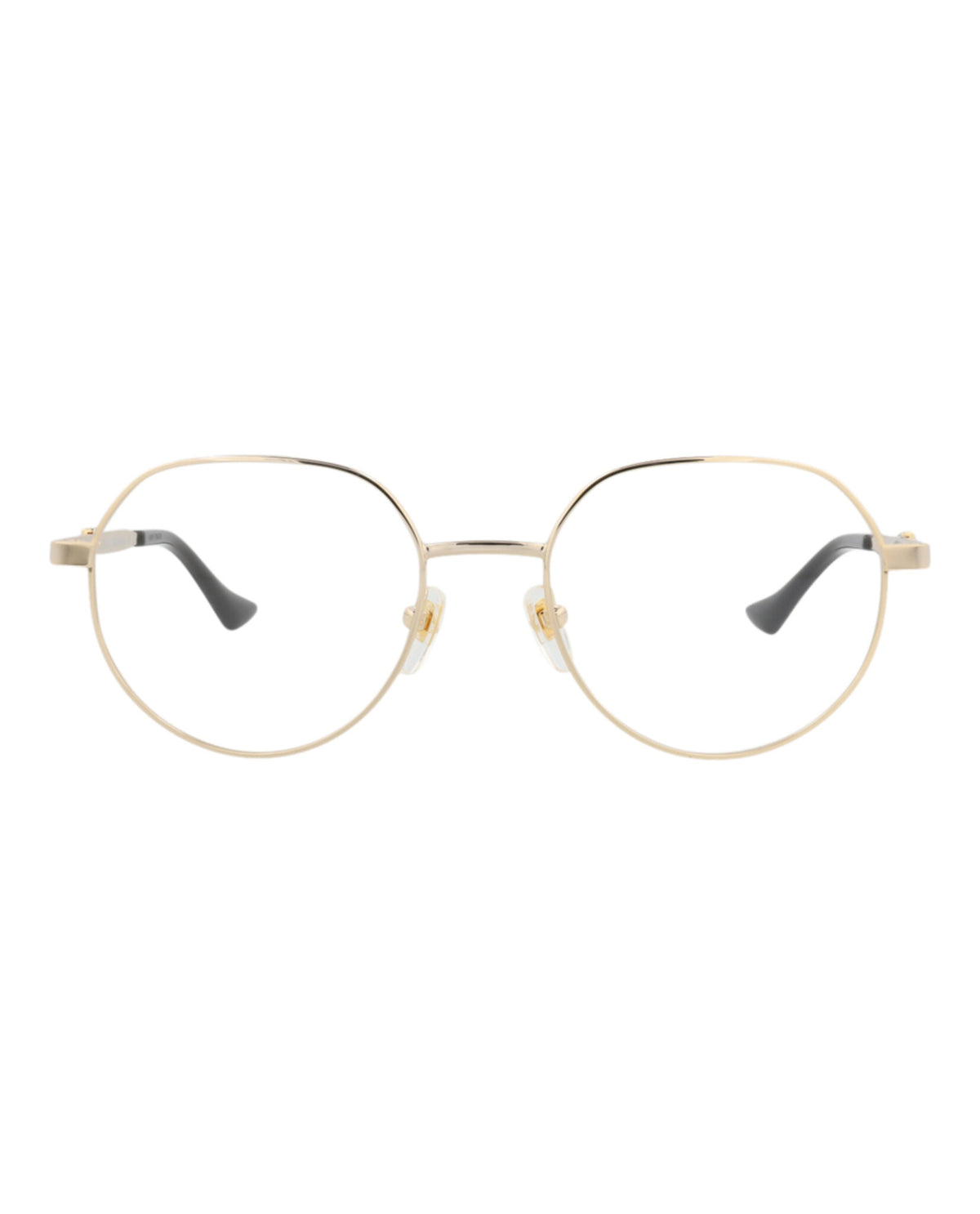 Gucci Mens Round/Oval Gold Gold Transparent Fashion Designer Eyewear